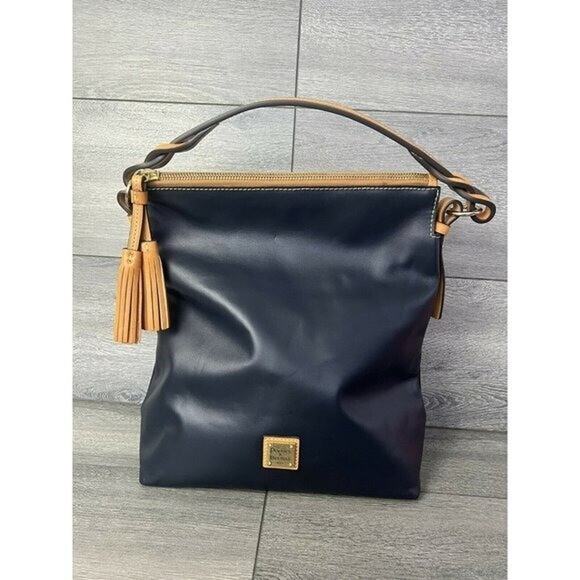 Dooney & Bourke - Smooth Leather Small Sloan Shoulder Bag Midnight A375099 - Picture 4 of 9